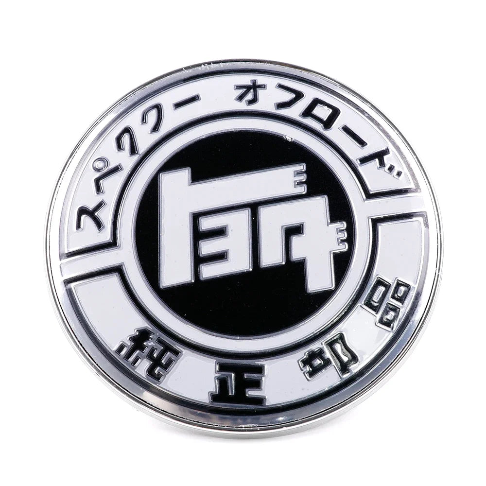JDM TEQ JAF Style Front Grill Metal Badge Japan Emblem Decal Car Accessories Diameter 9cm