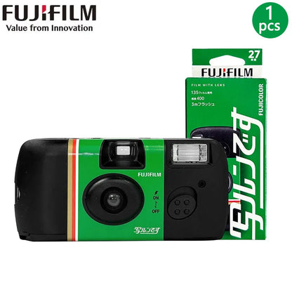 1-6PCS Fujifilm QuickSnap ACE 400 Power Degrees with Flash 27 Photo Exposures Single Use One Time Use Disposable Film Camera