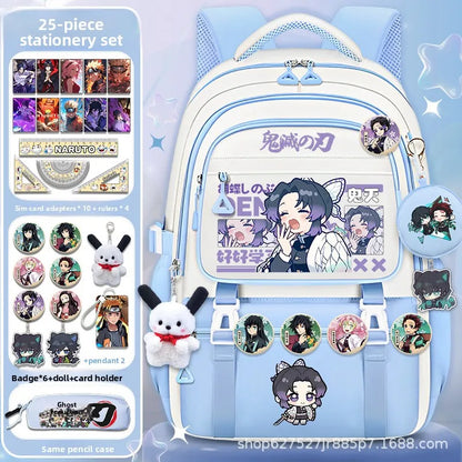 Demon Slayer large capacity cartoon elementary school backpack for boys and girls itabag Nezuko collaboration