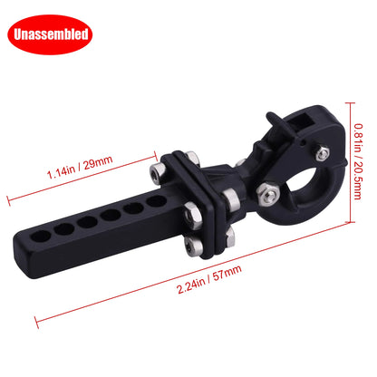 Hobbypark Metal Scale Trailer Hitch Tow Hook Drop Hitch Receiver for 1/10 RC Crawler Traxxas TRX4 Axial SCX10 Rear Bumper Parts