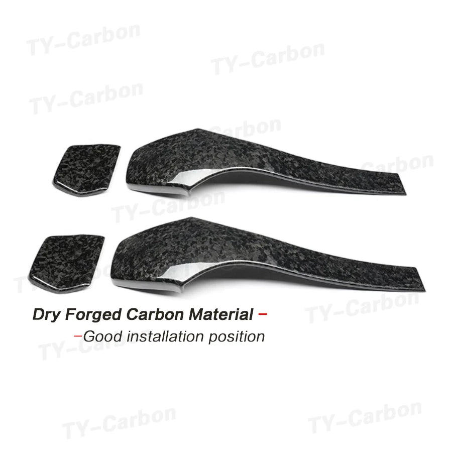 Real Dry Carbon Fiber Car Interior Seat Back Covers Trims Accessories for BMW F80 M3 F82 F83 M4 F87 M2 M2C 2014 - 2019