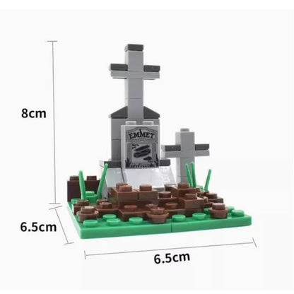 Novel Horrible Movie Halloween Pumpkin Witch Nun Vampire Zombies Building Blocks Mini Action Figure Toys