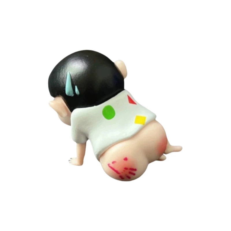 5cm Kawaii Anime Crayon Shin Chan Swollen Buttocks Figurine PVC Model Doll Desktop Decorations Cartoon Cute Ornament Kids Gift