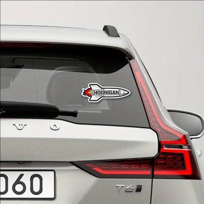 Waterproof Hoonigan Rocket Vinyl Decal, Universal Sticker for Helmet Bumper Laptop Car Truck Window Styling Decor
