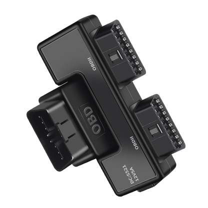 OBD2 One Divided Into Two Adaptor Wire 16 Pin 16 Core OBD Expansion Cable Connector Adapter Cable Universal with Dc5521