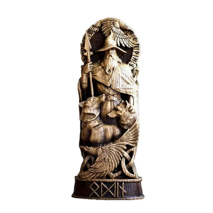 Retro Nordic Gods Sculpture Resin Crafts Mythical Freya Statue Collectible Carving Hero Art Figurine Gift for Mythology Lovers