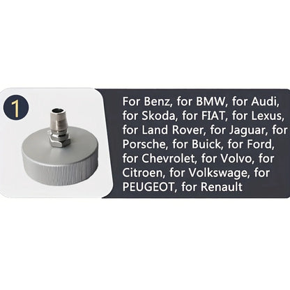 1PCS Automotive Master Cylinder Brake Bleeder Cap Adapter for Manual, Pneumatic Brake Fluid Bleeder,Brake Power Fluid Bleeding