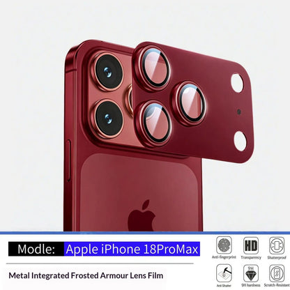 2PCS Aomor Lens Protector For iPhone 18 17 Pro Max Strong Adsorption Metal 9H Tempered Glass Camera Screen Full Protective Cover