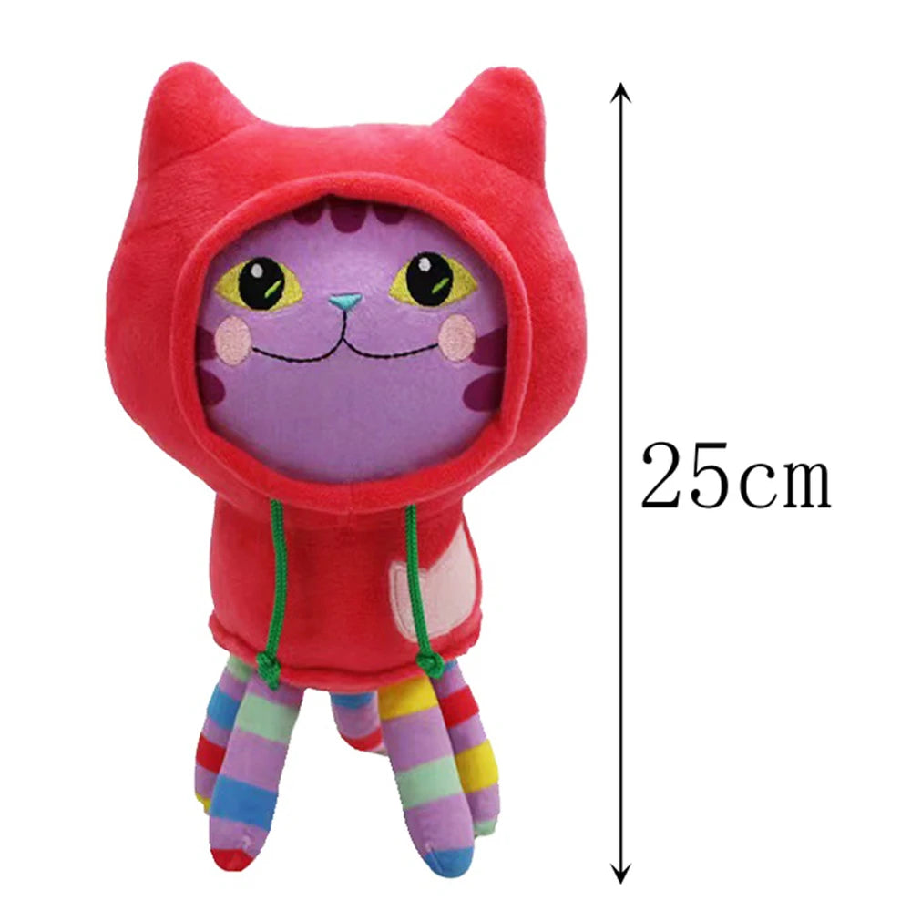 Hot Gabby Dollhouse Plush Toy Mercat Cartoon Stuffed Animals Smiling Cat Car Cat Hug Gaby Girl Dolls Kids Birthday Gifts