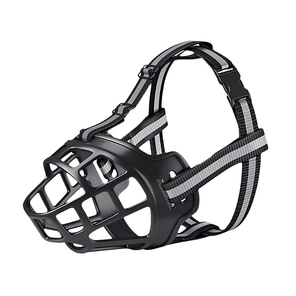 Reflective Dog Muzzle, Pet Anti-Bite Bark Mask for Medium Large Dogs, Pet Dog Bark Stopper, 1PC