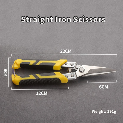 TUPI Multi-purpose Iron Shears Stainless Steel Elbow Shears Wire Slot Iron Wire Scissors Straight Head Tin Scissors