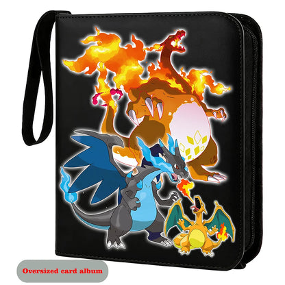 XXL Big Shiny Cards Pack Folder Oversized Jumbo Letters Binder French Charizard Zipper Album Storage Giant Card Sleeves