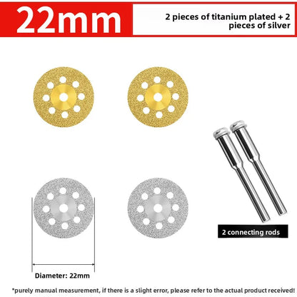 Tiling Cutting Small Slices Titanium-Coated Diamond Sand Small Saw Blades Stone Ceramic Jade Joint Cleaning and Grinding Sheets