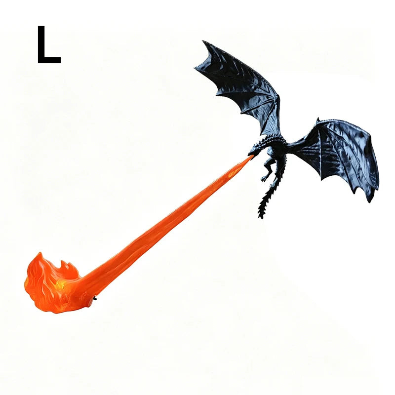 New Dragon Flame Book Nook Sculpture Fire Breathing Dragon Gothic Ornament Halloween Birthday Present Bookshelf Decoration 2026
