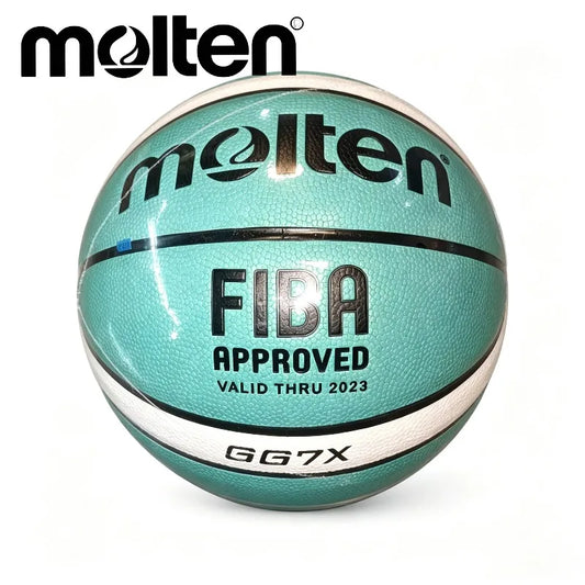 MOLTEN Tiffany Green GG7X Basketball FIBA Approved PU Composite Leather Size 5 6 7 Indoor Professional Match Training Ball