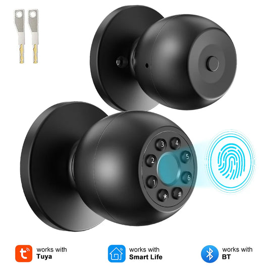 Tuya Smart Bluetooth Fingerprint Lock Smart Life Control Passcode Unlock Electronic Digit Home Intelligent Security System