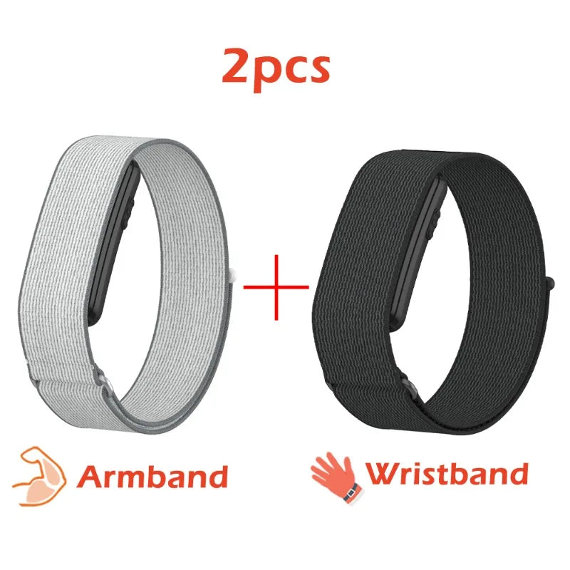 Adjustable Upper Arm Bicep & Wrist Strap for Garmin CIRQA Premium Custom Nylon Loop Soft Replacement Smart Sport Band Accessory