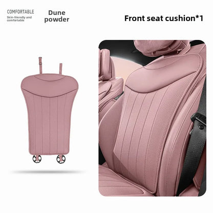 Luxury Sedan SUV Universal Nappa Leather Car Seat Cover Comfortable Memory Foam Perforated Leather Cushion Car Seat Protection