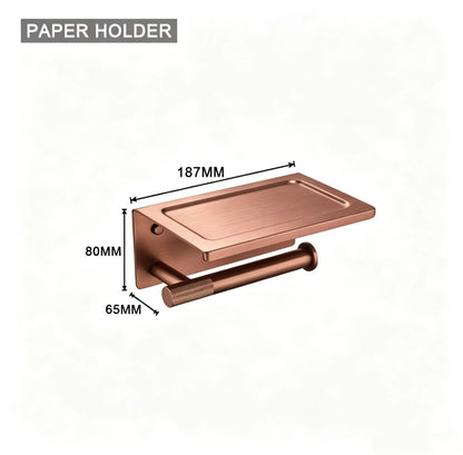 High Quality Soap Dispenser Toilet Brush Holder Toilet Paper Holder Towel Bar Rail Rack Hanger Hook Bathroom Accessories Set