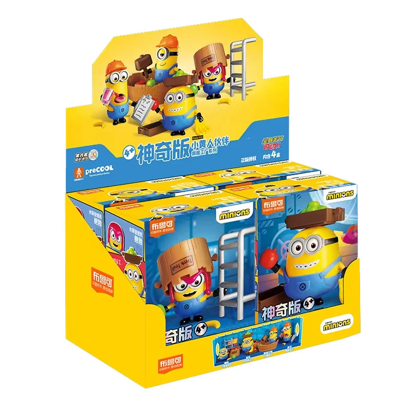 Original Blokees Minions PreCOOL Series Jelly Factory & Minions Celebration Party blind box Peripheral Collect Toys Boy Gifts