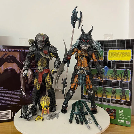 NECA Concrete Jungle Action Figure Warrior Hunter Chief Alien VS Predator Scarface Predator Deluxe Collectable Toy Gifts Dolls