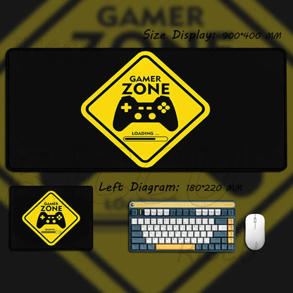 Retro Game Controller Mouse Pad Large Gamer Mat HD Anti-Slip Rubber XXL Desk Mat Office Computer Lock Edge Mousepad Gaming Rug