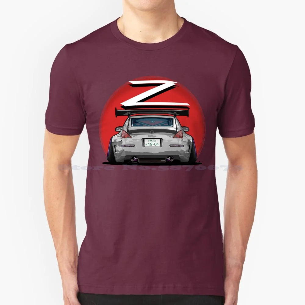 Nismo Fairlady 350z Z33 Gray 100% Cotton Hoodie 350z Nismo Z33 Midnight Blue Car Graphic Osmancetinyapici Gtr Power