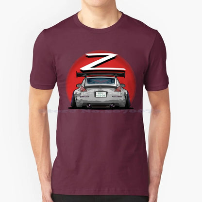 Nismo Fairlady 350z Z33 Gray 100% Cotton Hoodie 350z Nismo Z33 Midnight Blue Car Graphic Osmancetinyapici Gtr Power