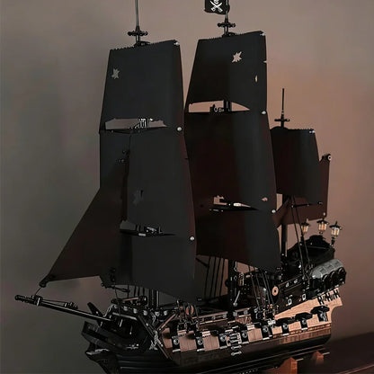 In Stock Pirate Captain Ship MOC Building Blocks Model Home Decoration Adventure Collectible Bricks Ornament Birthday Gift