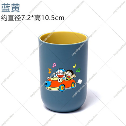 new Doraemons Home Water Cups Cartoon Anime Mouthwash Cup Fashion Large Capacity Toothbrush Cups Breakfast Cup school office Mug