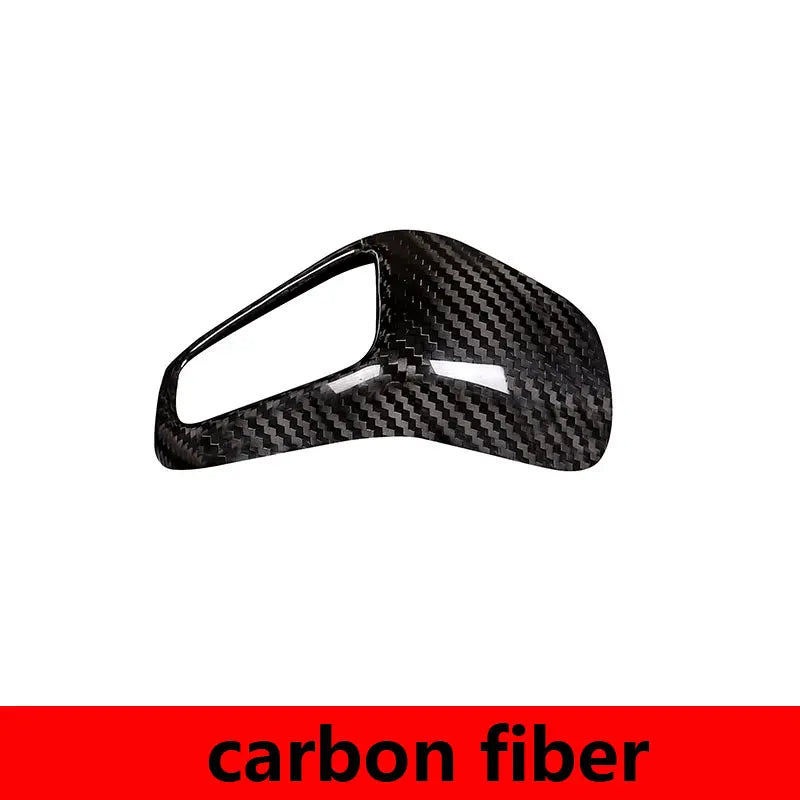 For Porsche Cayenne 2018 2019 2020 2021 2022 2023 Real Carbon Fiber Car Gear Shift Knob Trim Cover Sticker Car Accessories