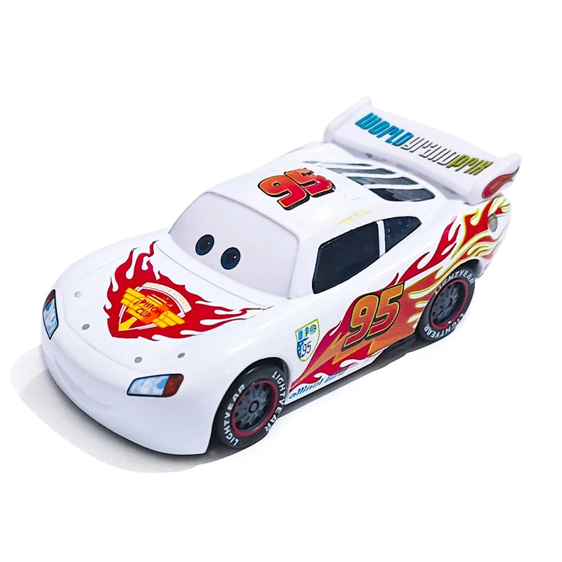 Pixar Cars Lightning McQueen Hudson Hornet Piston Cup Racer Version Metal Die Casting Model Car Racing Toys Birthday Gifts