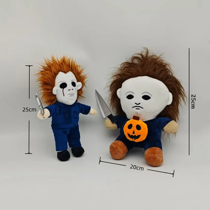 2025 New 25cm Horror Michael Myers Plush Toys Movie Anime Halloween Figures Soft Horror Dolls Plushie Birthday Gifts