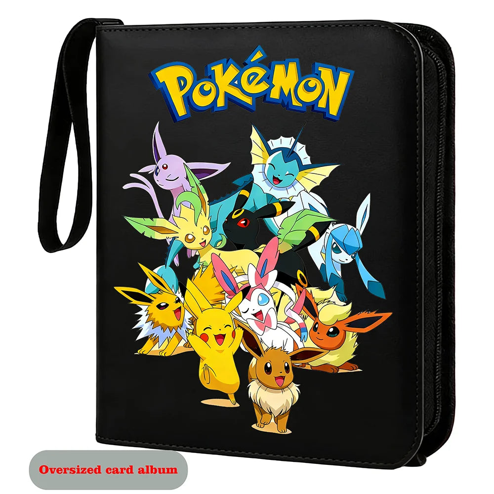 XXL Big Shiny Cards Pack Folder Oversized Jumbo Letters Binder French Charizard Zipper Album Storage Giant Card Sleeves