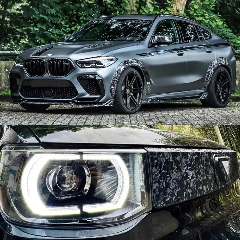 Black Forged Carbon Fiber Vinyl Wrap Cosmic Hex Carbon Car Wrapping Film For Interior & Exterior Vehicle Motorcycle
