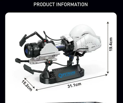 2026 New Creative High-Tech Portal Gun Building Blocks Game Transfer Gun Model Portal Science Educational Assembly Toys Boy Gift