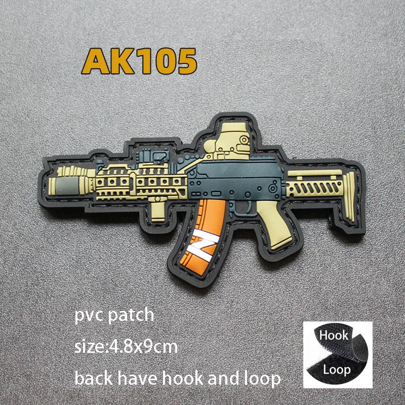 New 3D PVC Armband M416 Q Edition Armband Backpack Morale Collection Tactical Fast Tank Military Hook&Loop Patches for Clothing