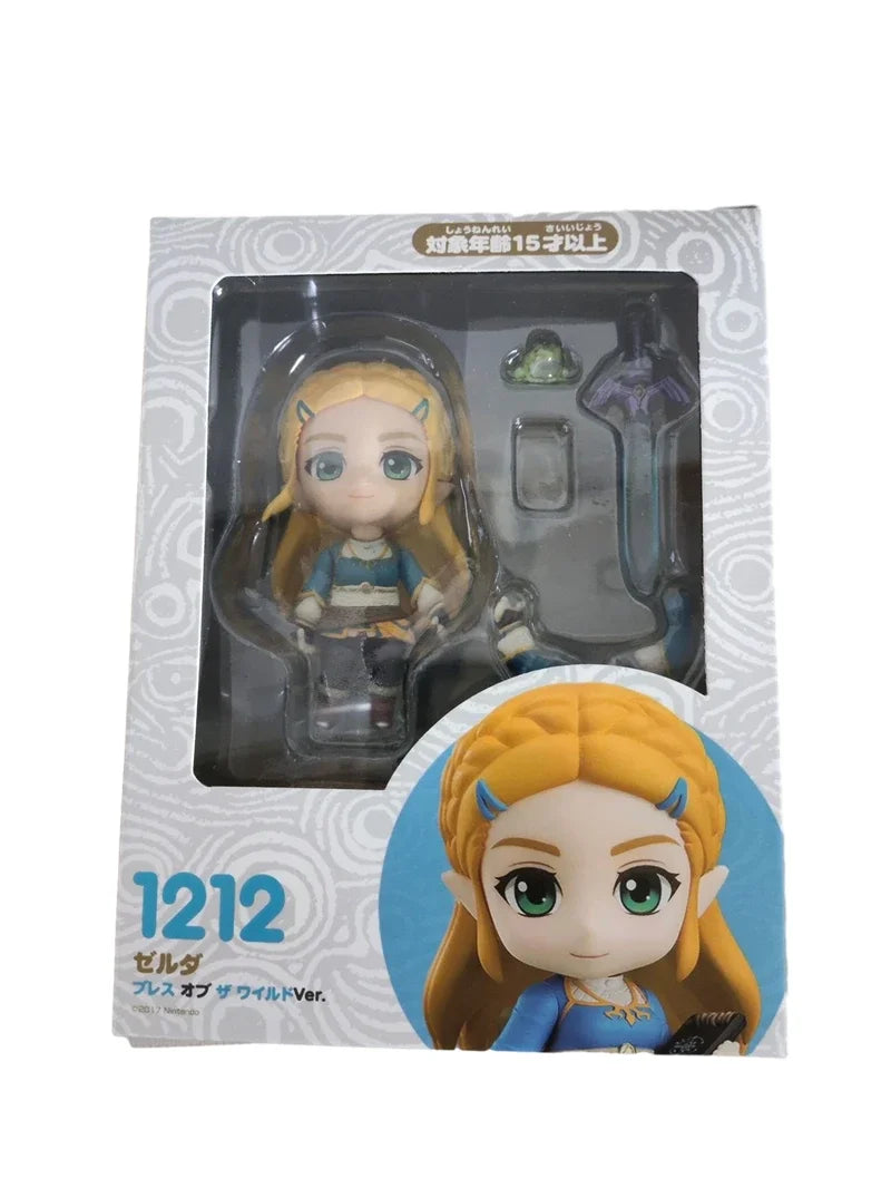 1212 DX The Legend of Zelda:Breath Wild Zelda Action Figure 733  Link Anime Model Doll Toy PVC Cute Poseable Gift China Version