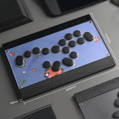 Haute42 Magnetic Stickless Arcade Controller Keyboard C16-S Hitbox Leverless Controller For PC/PS4/PS5/Switch Fight Stick Hitbox
