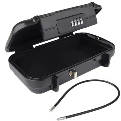 Creative Portable 4-digit Combination Lock Beach Safe Box With Steel Wire Outdoor Camp Sports Cycling Swim Security Storage Box