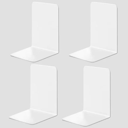 8 Pieces Bookends,Clear Bookends for Shelves,Heavy Duty Book Ends andDesktop Organizer,Book Stopper for Books/Movies/CD