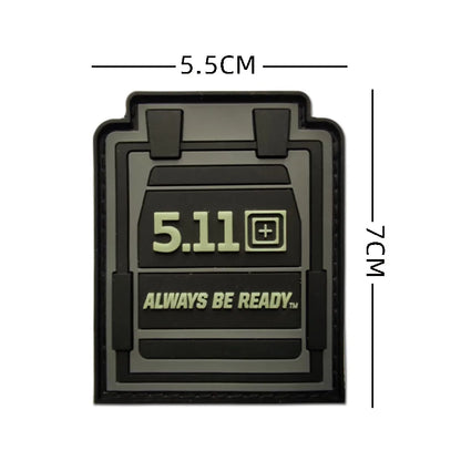 3D PVC Military Tactical Embroidery Patches Backpack Emblem Applique with Hook Outdoors Morale Armband Badges Clothes Stickers