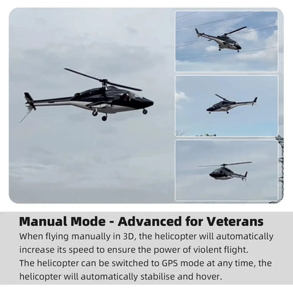 Roban 470 Size Airwolf RC Helicopter GPS Mode X2 Flight Control System LED Lighting System RTF Version