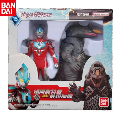 Bandai Original Ultraman TrigaTiga Galaxy Dynasel Vin Super Showdown Monster Golbadada Set Box Soft Plastic Doll Children's Gift
