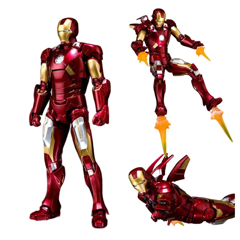 Iron Man MK85 MK50 MK20 MK5 MK7 Action Figure Model Collectible Toys birthday Gift for Children