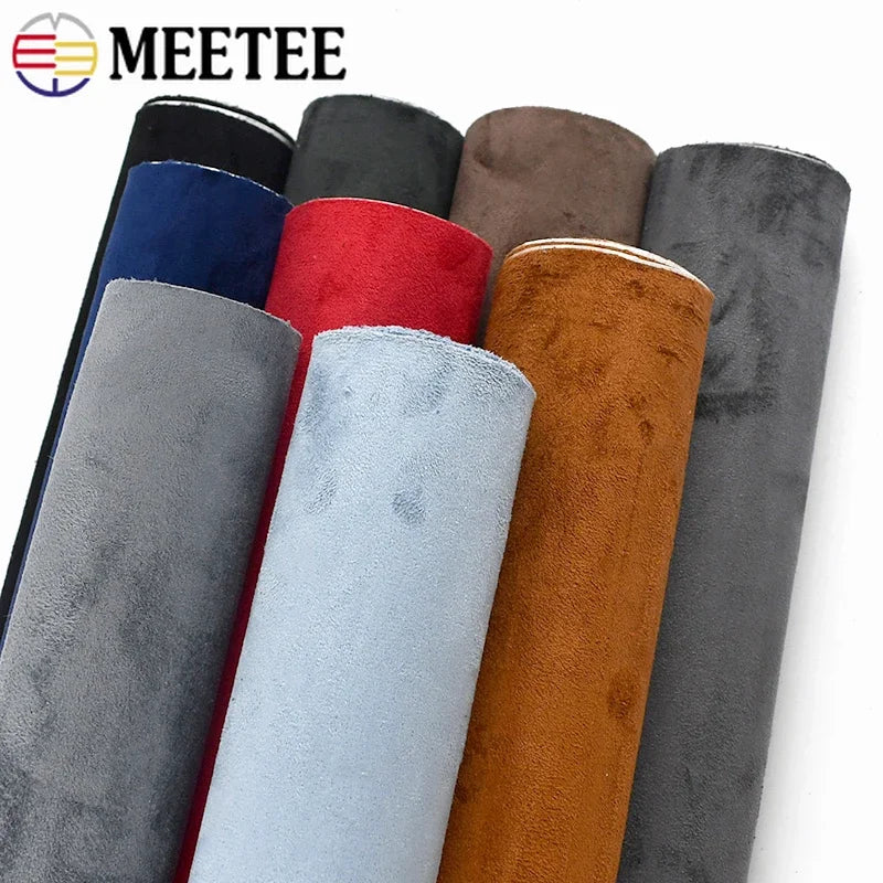 20-100cm Suede Leather Fabrics for Car Interior Modification Self-adhesive Splicing Cloth DIY Door Panel Workbench Wrap Sticker