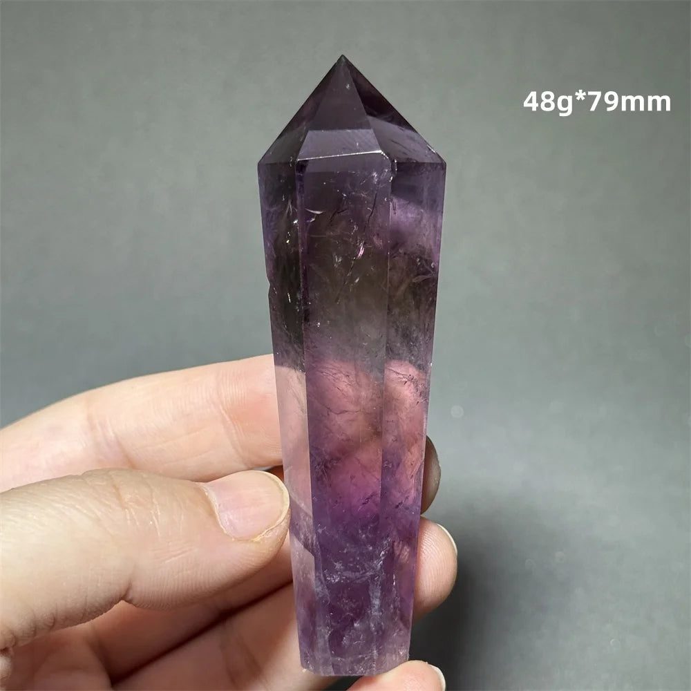 Amethyst Scepter Natural Mineral Quartz Gem Aura Spiritual Meditation Treatment Energy Home Garden Feng Shui Decoration