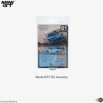 MINI GT series 1/64 Mazda RX7 RE Amemiya 2025D1GP, #1192 Countach, BMW M5，metal cast model car, boys' gift, collection piece.