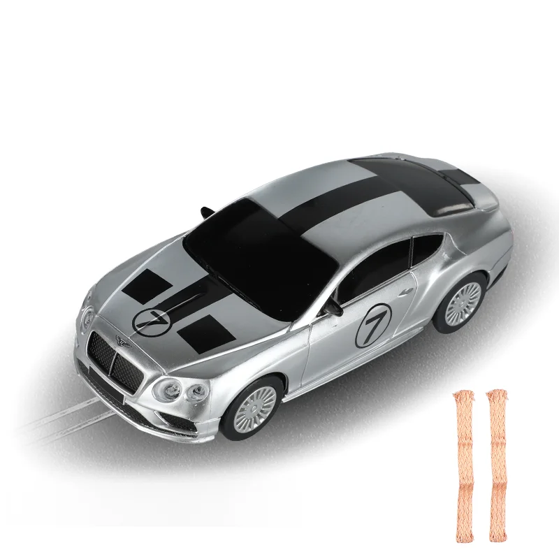 Slot Car 1 43 Scale GranTurismo MC GT4 Continental GT Polestar Police Car For Analog Carrera GoEvolution Most  1:43 Tracks