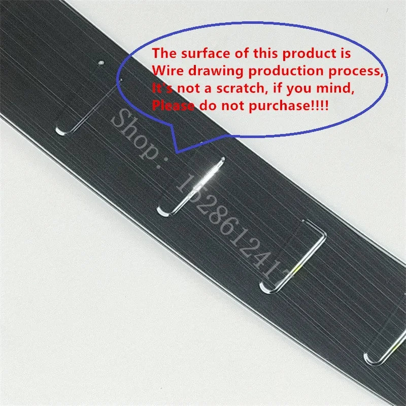 For PORSCHE Cayenne 2011 2012~2014 stainless steel Trunk Rear guard Tread Plate Rear Bumper Protector Sill Car accessories